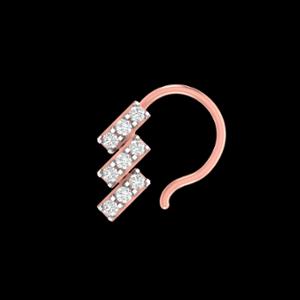 Buy 18 Karat Gold & Diamond Nose Pin