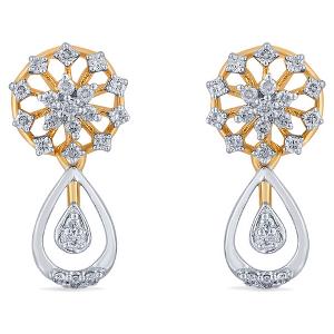 Buy 18 Karat Gold & Diamond Earrings