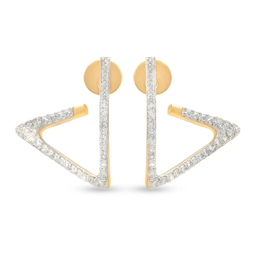 Buy 14 Karat Gold & Diamond Earrings