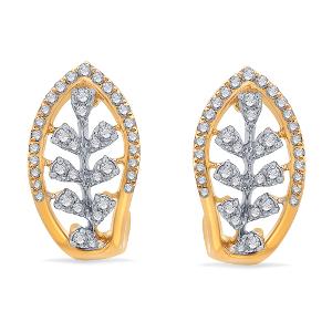 Buy 14 Karat Gold & Diamond Earrings