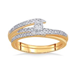 Buy 14 Karat Gold & Diamond Ring