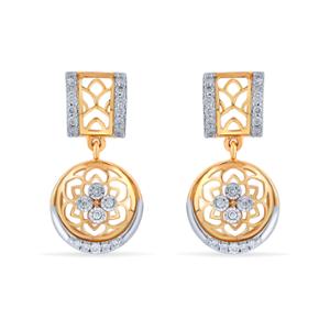 Buy 14 Karat Gold & Diamond Earrings