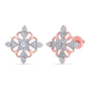 Buy 14 Karat Gold & Diamond Earrings