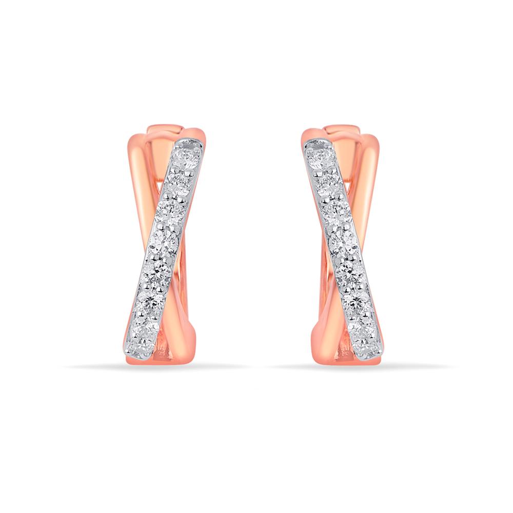 Buy 18 Karat Gold & Diamond Earrings