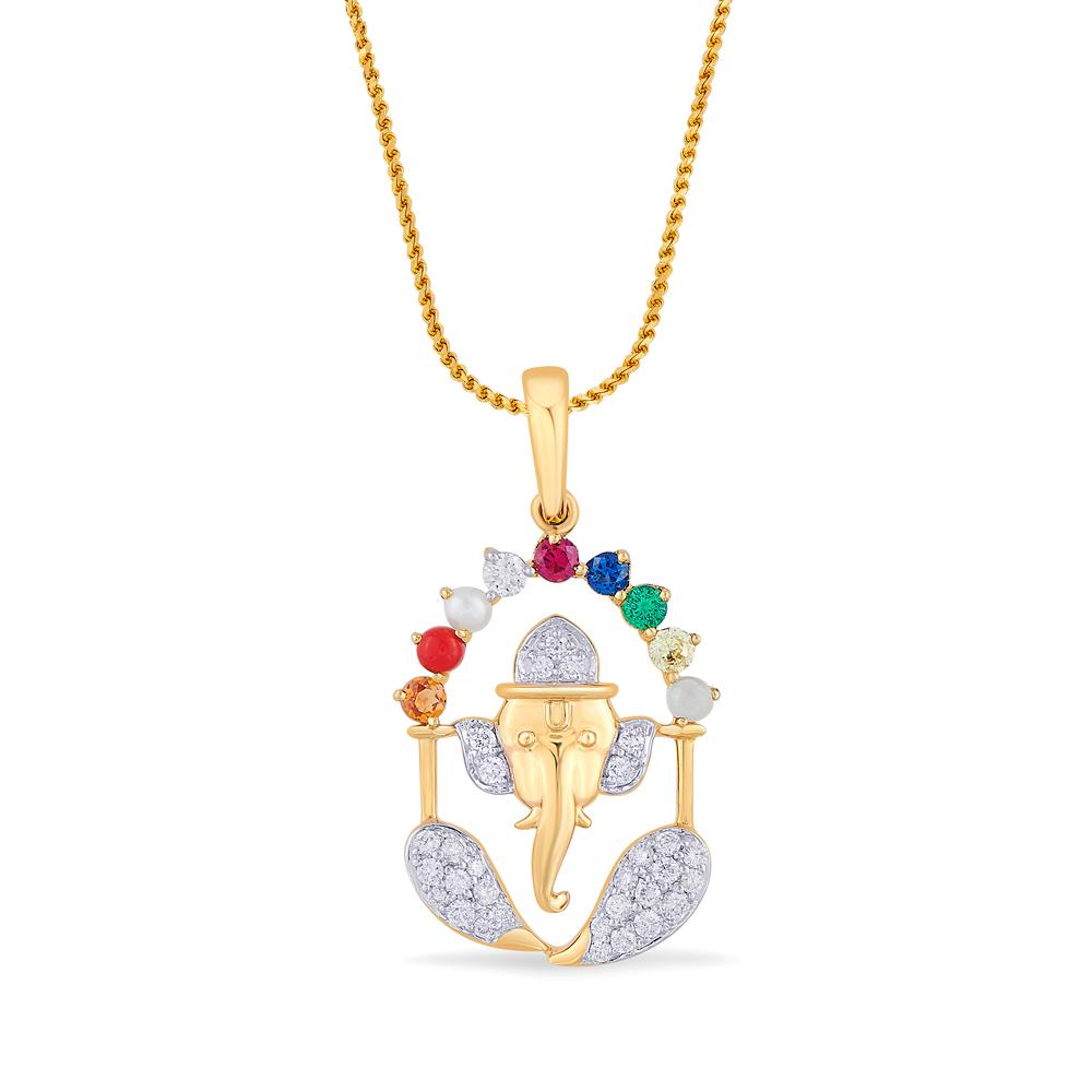 Buy 18 Karat Gold & Diamond Pendant