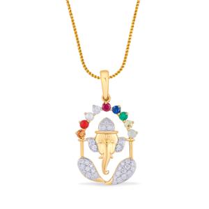 Buy 18 Karat Gold & Diamond Pendant