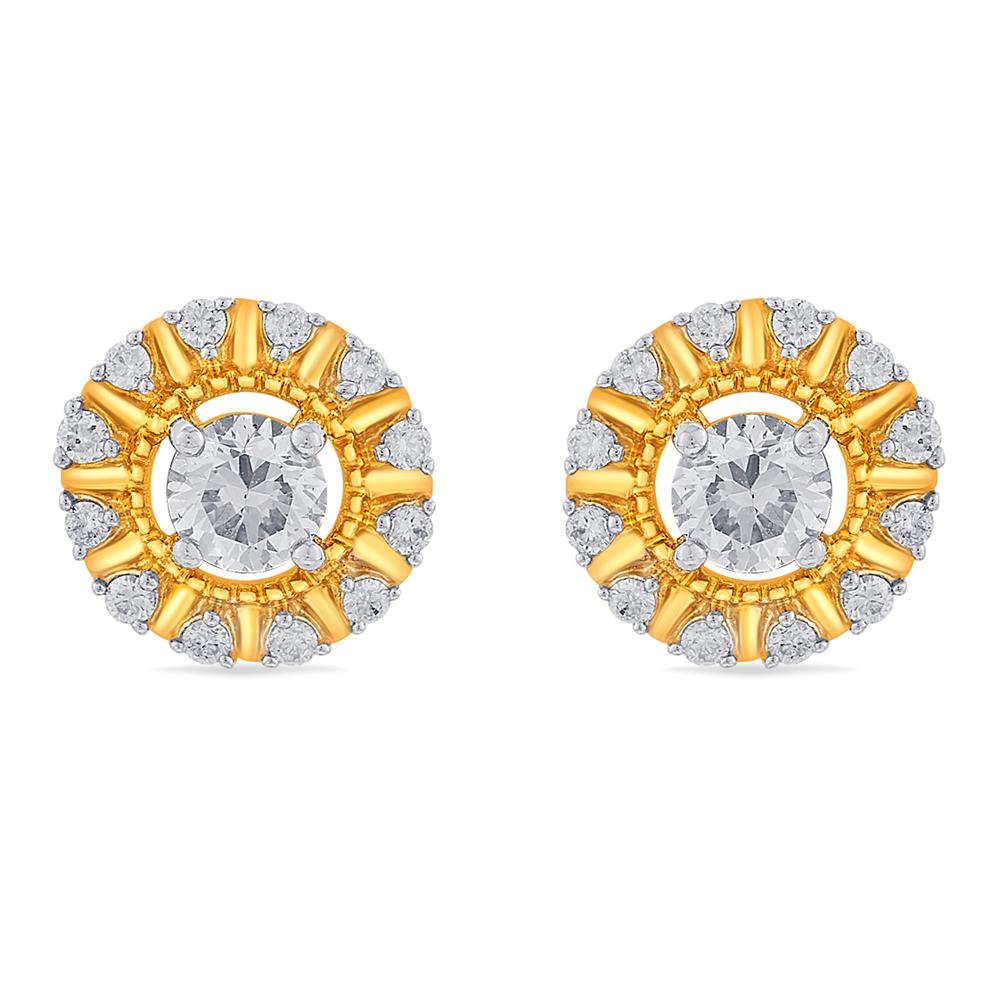 Buy 18 Karat Gold & Diamond Earrings