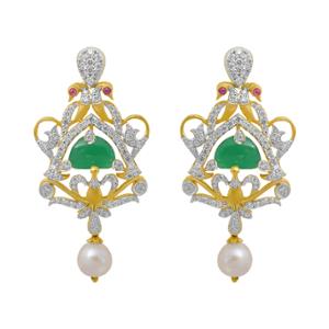 Buy 18 Karat Gold & Diamond Earrings