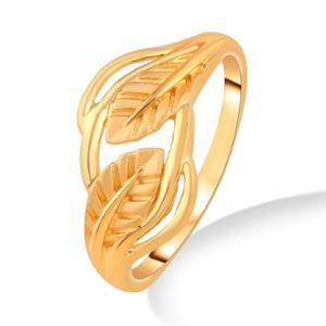 Buy 22 Karat Gold Double Leaf Ring