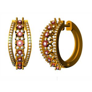 Buy 18 Karat Gold & Diamond Earrings