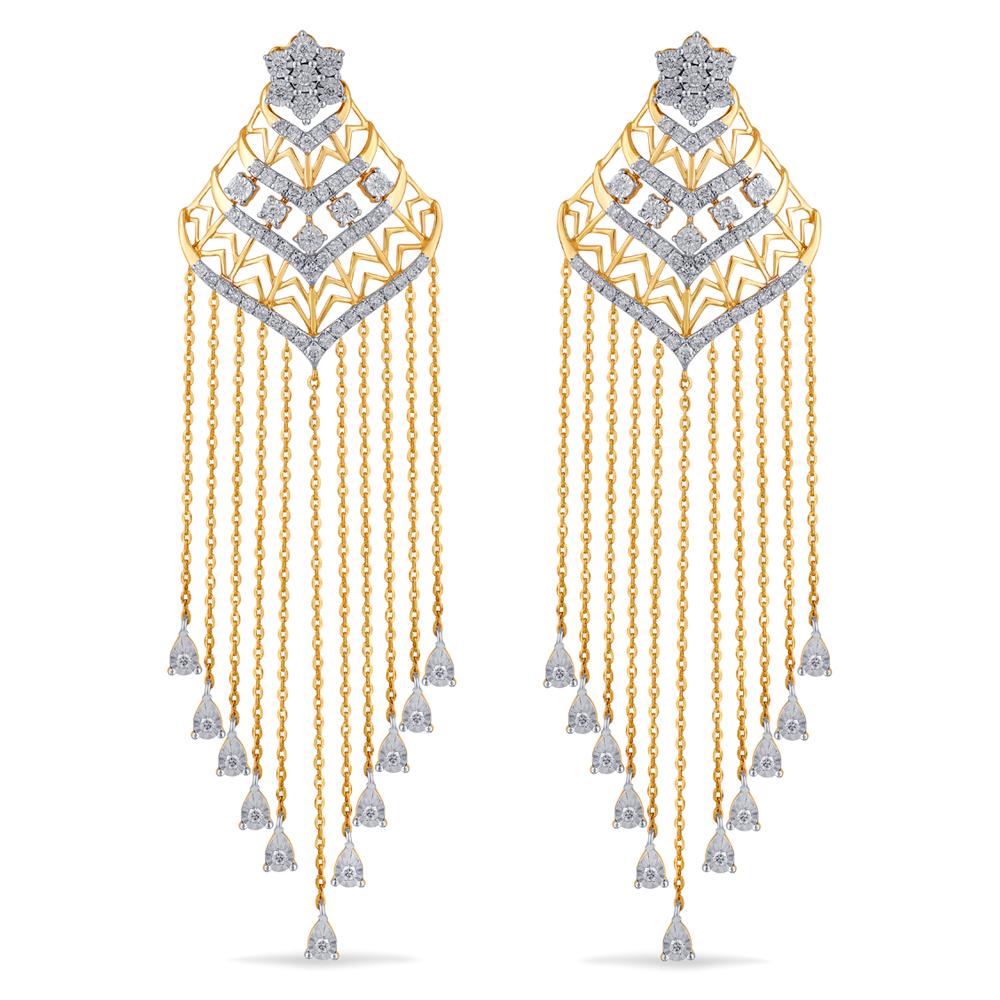 Buy 14KT Gold & Diamond Earrings