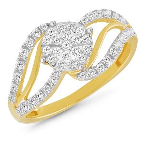 Buy 18 Karat Gold & Diamond Ring