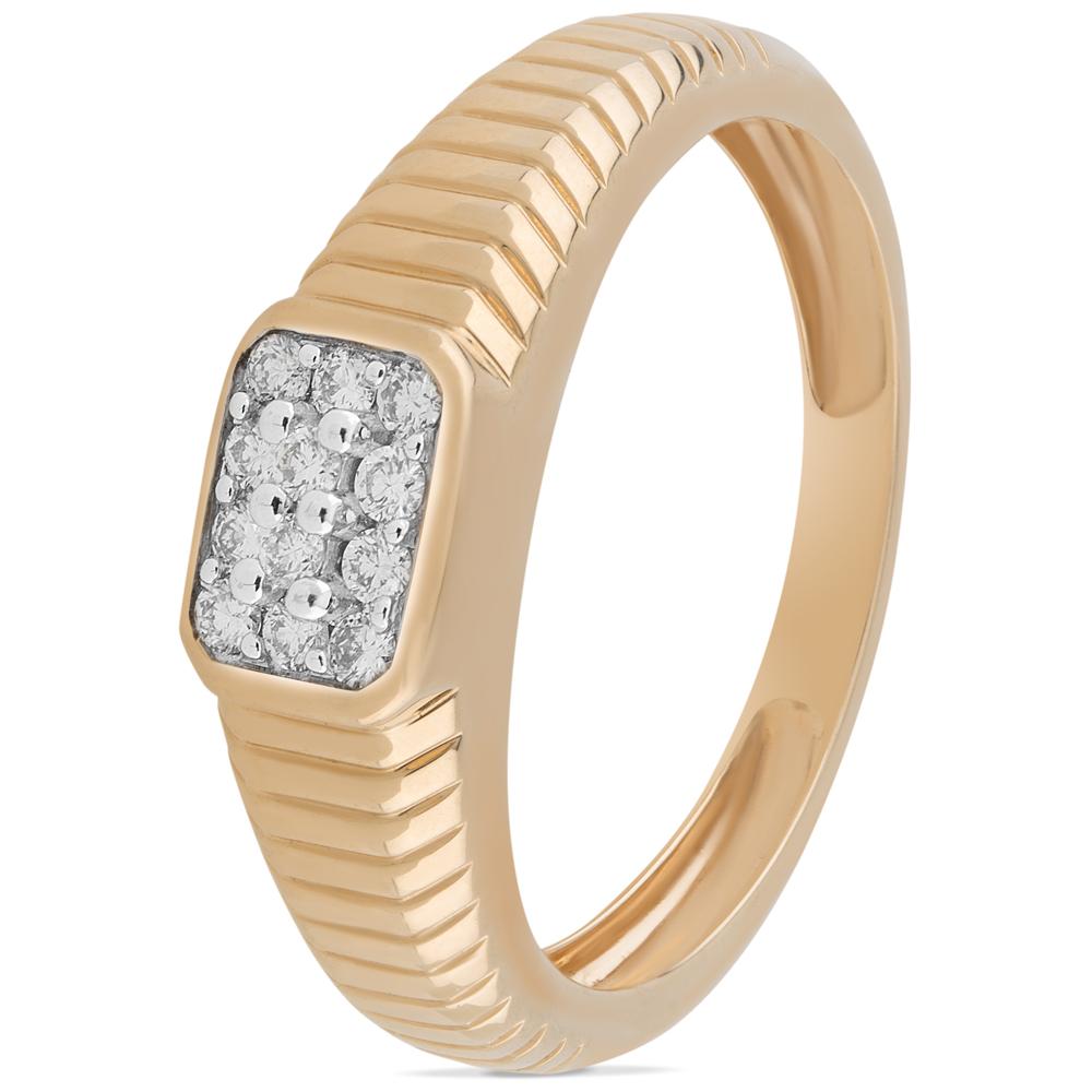 Buy 18Kt Gold & Diamond Men's Ring