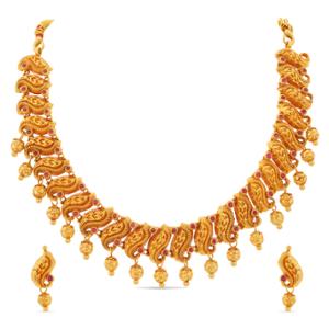 Buy 22 Karat Gold Necklace Set