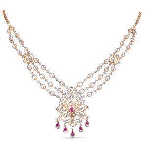 Buy 14 Karat Gold & Diamond Necklace