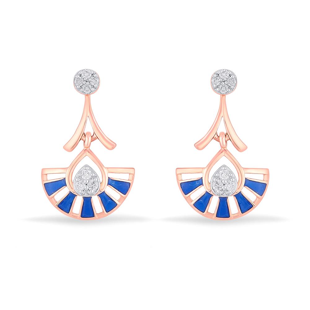 Buy 14 Karat Gold & Diamond Earrings