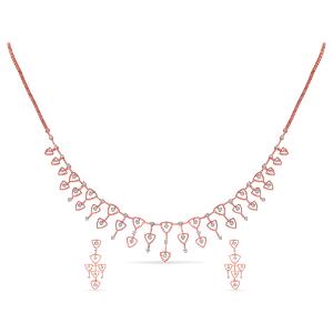 Buy 14 Karat Gold & Diamond Necklace Set