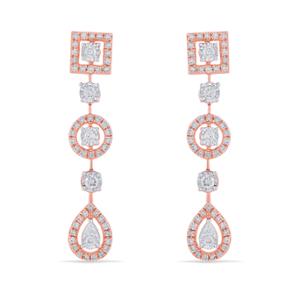 Buy 18 Karat Gold & Diamond Earrings