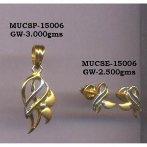 Buy 22 Karat Gold Pendant Set