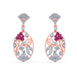 Buy 18 Karat Gold & Diamond Earrings