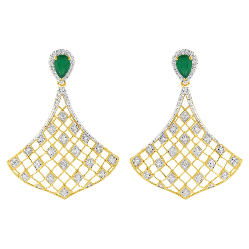 18KT Gold & Diamond Earrings | Diamond - Reliance Jewels
