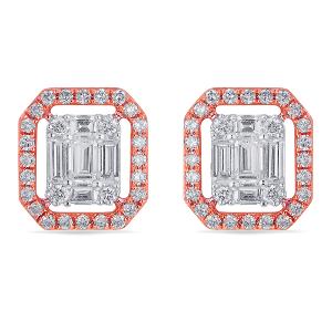 Buy 18 Karat Gold & Diamond Earrings