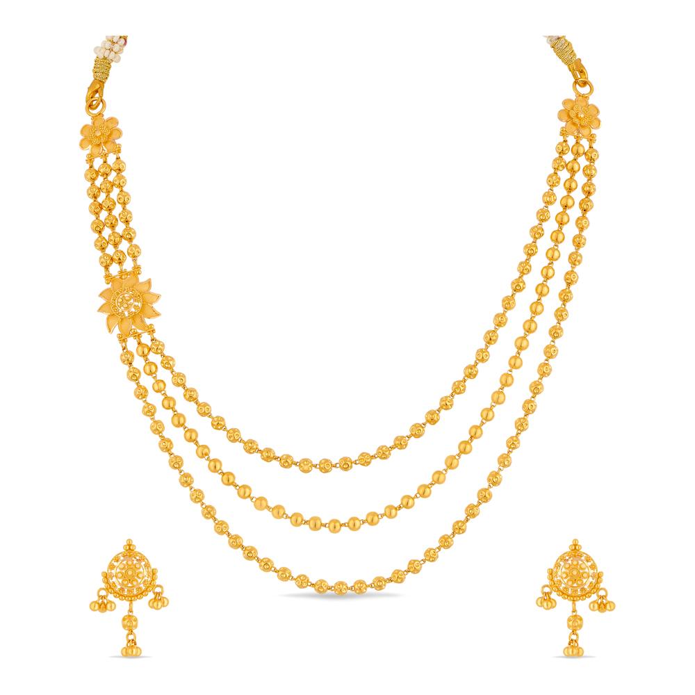 Buy 22 Karat Gold Necklace Set