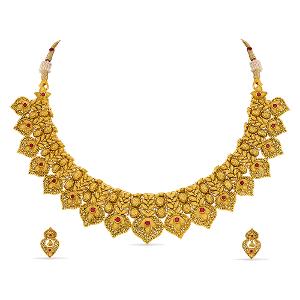 Buy 22 Karat Gold Necklace Set