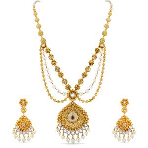 Buy 22 Karat Gold Necklace Set