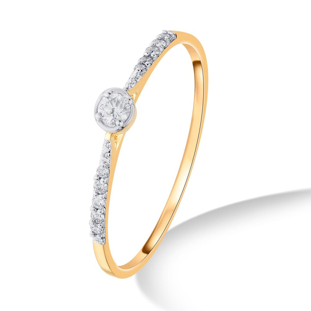 Buy 14 Karat Gold & Diamond Ring