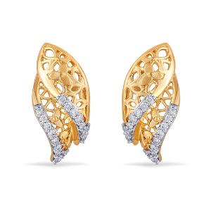 Buy 14 Karat Gold & Diamond Earrings