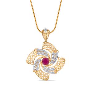 Buy 14 Karat Gold & Diamond Pendant
