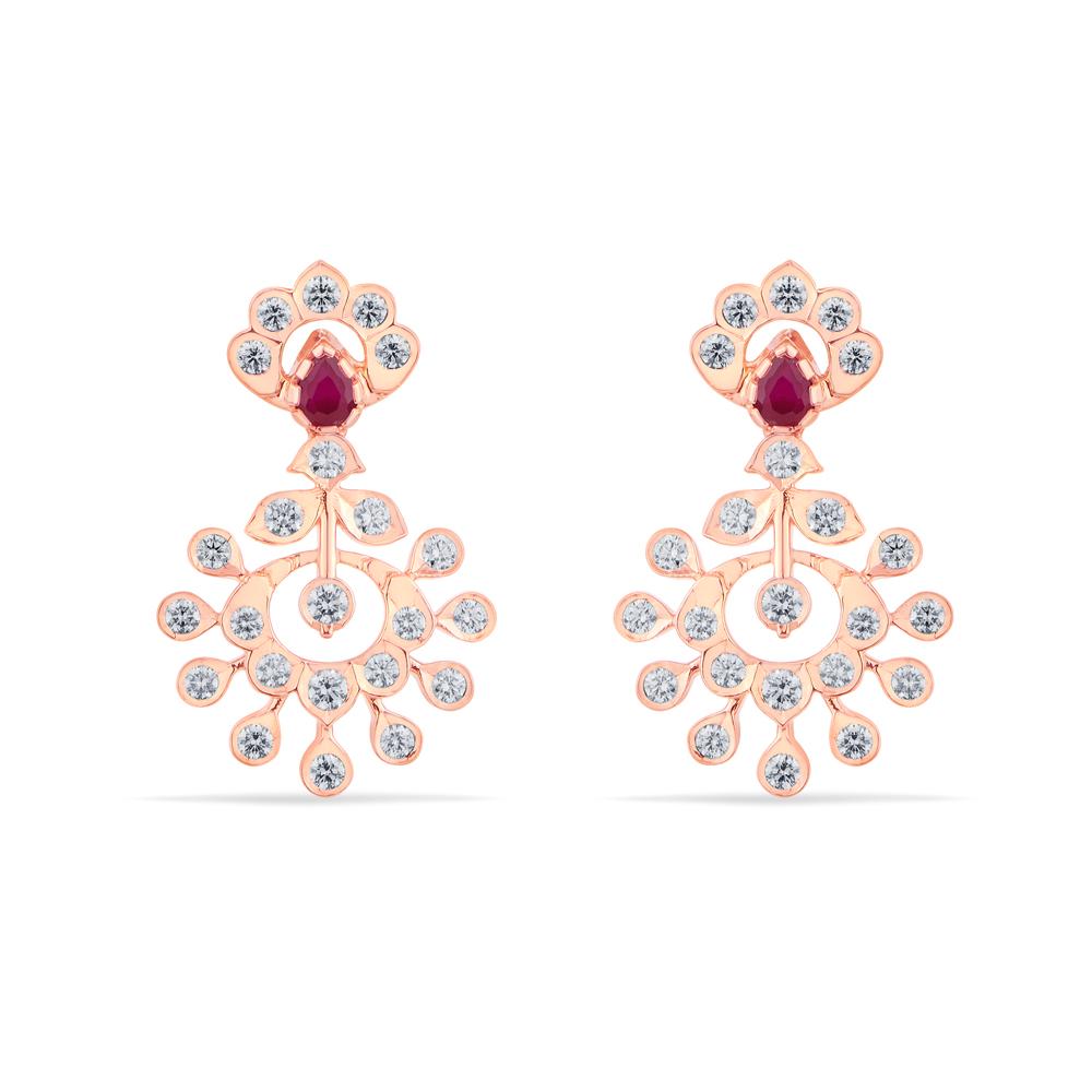 Buy 22 Karat Gold & Diamond Earrings