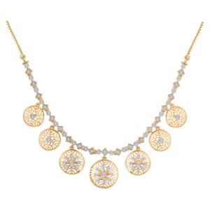 Buy Guilloché Disc Gold Necklace