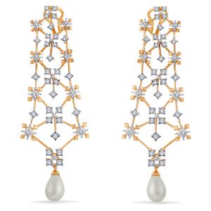 Buy 14 Karat Gold & Diamond Earrings