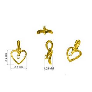 Buy 14 Karat Gold & Diamond Pendant
