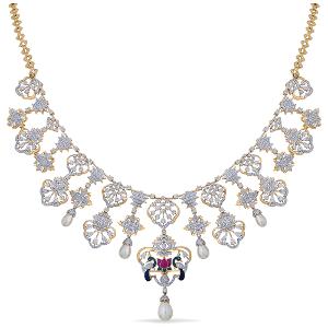 Buy 14 Karat Gold & Diamond Necklace