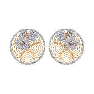 Buy 14 Karat Gold & Diamond Earrings
