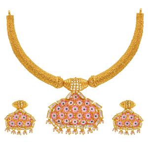 Buy 22 Karat Gold Necklace Set