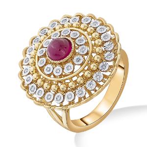 Buy 14 Karat Gold & Diamond Ring
