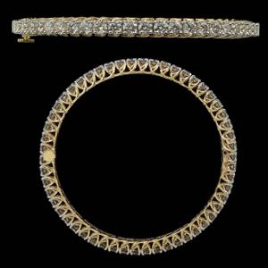 Buy 18 Karat Gold & Diamond Bangles
