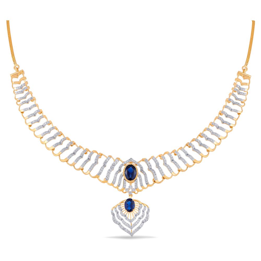 Buy 18 Karat Gold & Diamond Necklace