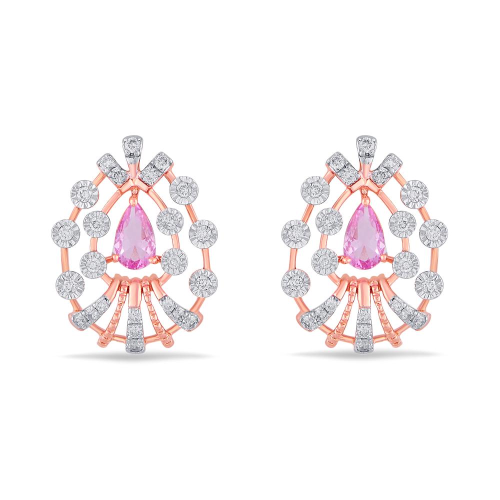 Buy 18 Karat Gold & Diamond Earrings