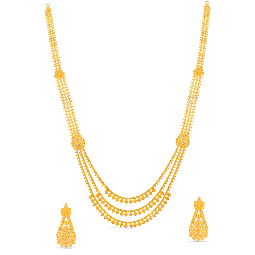 Buy 22 Karat Gold Necklace Set