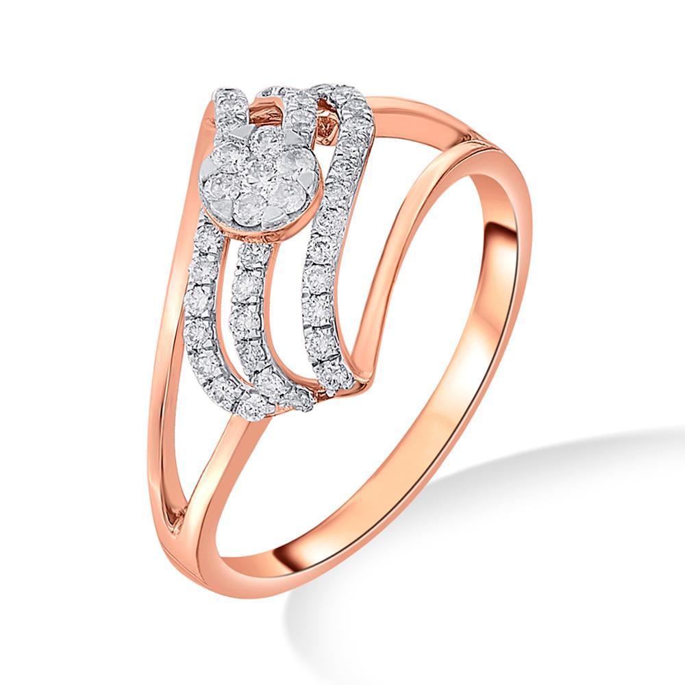 Buy Rose Gold Layered Diamond Ring
