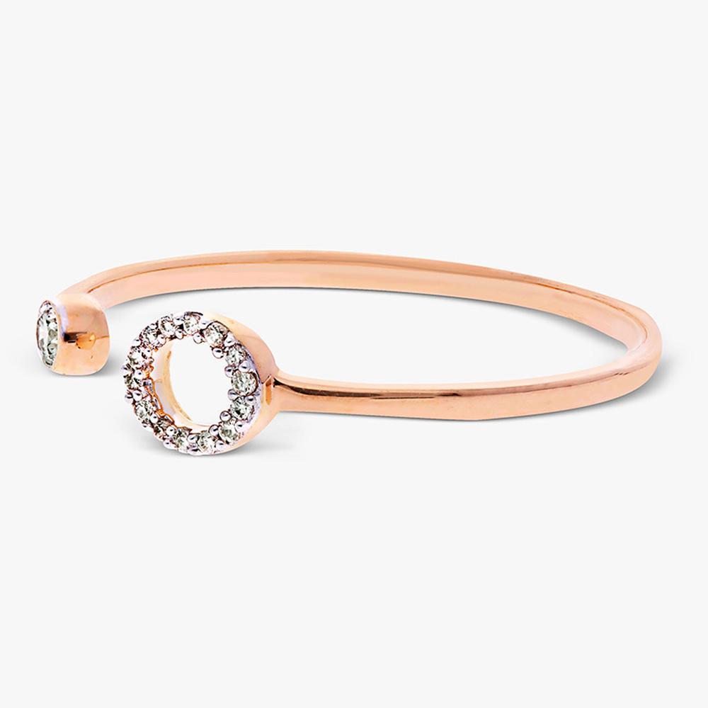 Buy Oval Design 14Kt Gold & Diamond Ring For Women