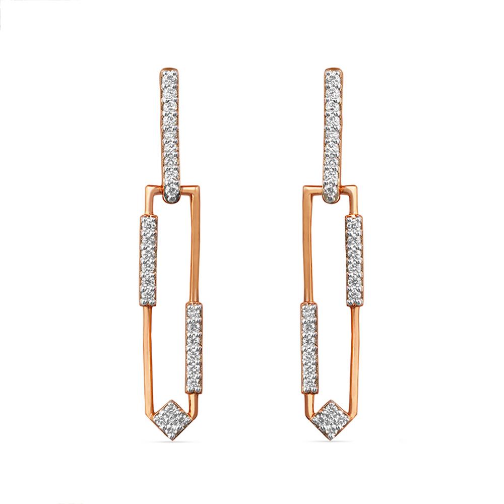 Buy 14 Karat Gold & Diamond Earrings