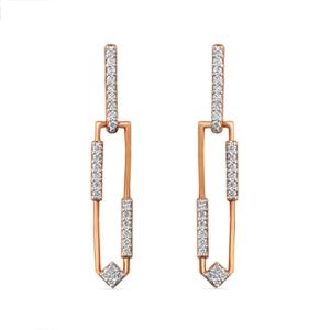 Buy 14 Karat Gold & Diamond Earrings