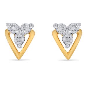 Buy 14 Karat Gold & Diamond Earrings