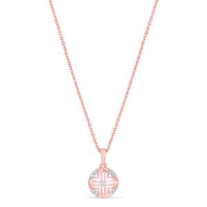 Buy 14 Karat Gold & Diamond Pendant With Chain